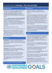 Front Page of the case study (short version) on salinity monitoring in Australia