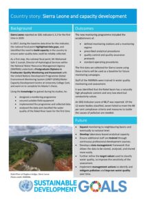 Front page of a case study on capacity development in Sierra Leone