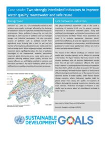 Front page of a technical note on links between SDG 6.3.1 and SDG 6.3.2
