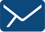 icon for email contact, showing a blue letter envelope