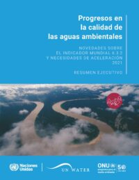 portada del resumen ejecutivo del informe de 2021 sobre el ODS 6.3.2