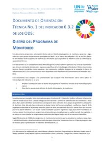 Portada del documento de orientación técnica sobre el diseño del programa de seguimiento del Objetivo de Desarrollo Sostenible 6.3.2