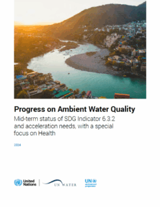 Front page of the 2024 report on SDG 6.3.2